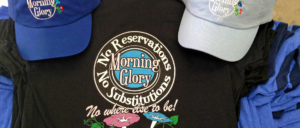 NLT Designs Morning Glory Restaurant Ashland Oregon Screen Printing Embroidery Graphic Design